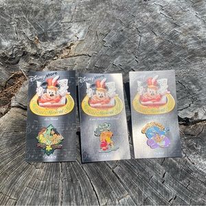 NWT Disney Store Magical Musical Moments Pin Set of 3